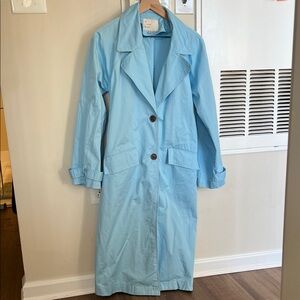 a new day Sky Blue Women's Trench Coat